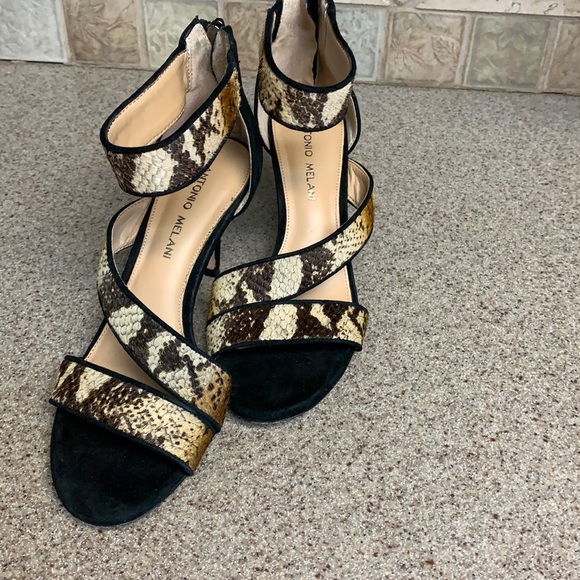 Antonio Melani Strappy Snake Skin 